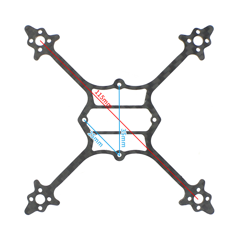 115mm Wheelbase Bottom Plate 3 - Drone Racing Gate recension och pris